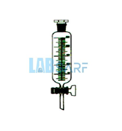 Dereceli Teflon Musluklu Silindirik Ayırma Hunisi