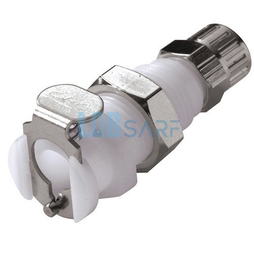 Hortum Kaplini & Çabuk Açılan & Delik Vida Bağlantı İle Plaka Montajı & Valfsiz & POM & NW 3.2 mm & 8744-1004