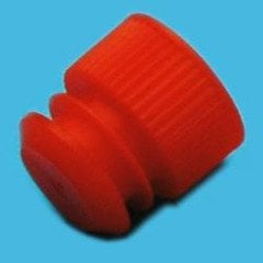 PE Yivli Kapak, Ø16 mm Tüplere Uygun, Kırmızı 1000 Ad./Paket-(1 Paket)