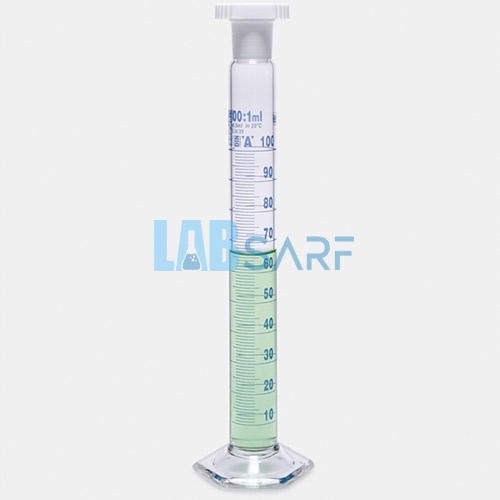 Mezür Çalkalama 500 Ml Hexagonal Cam Tabanlı A Kalite Grup Sertifikalı Mavi Skala-(1 Adet)