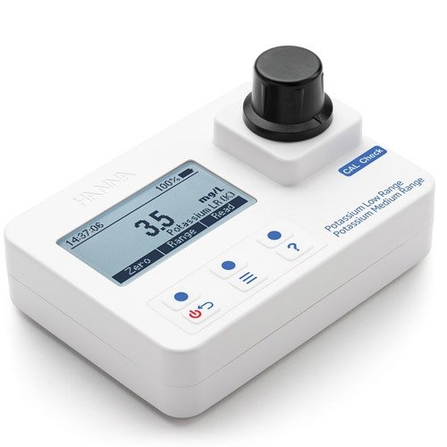 Taşınabilir Fotometre & CAL Kontrollü Potasyum Düşük ve Orta Menzilli & 0,00 ila 10,0 mg/L Aralığı & Sadece Metre -1 Adet