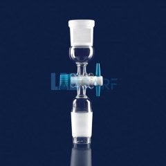 Adaptör Musluklu Dişi Şilif: Ns 14/23 Erkek Şilif: Ns 14/23-(1 Adet)