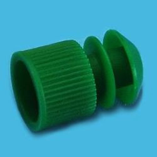 PE Yivli Kapak, Ø11-13 mm Tüplere Uygun, Yeşil 1000 Ad./Paket-(1 Paket)