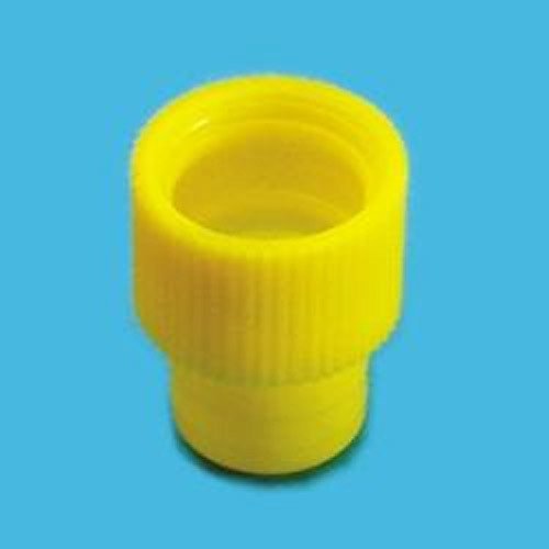 PE Tüp Kapağı, Ø12 mm Tüplere Uygun, Sarı 500 Ad./Paket-(1 Paket)