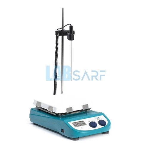 Manyetik Karıştırıcı Isıtıcı Tablalı & LCD Göstergeli - (1 Adet)