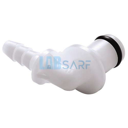 Çabuk Açılan Kaplin & NW 3.2 mm & Hortum Başlığı İle Açılı Nipel & Valfli & POM & 28 mm & 8755-1104