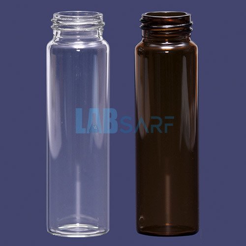 Vial Cam & Vida Kapaklı & N24 Amber 40 Ml - 100 Adet / Paket - (1 Paket)