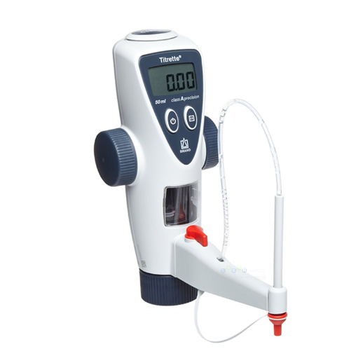Dijital Büret Titrette, 50 ml (Geri döngü vanalı ve 0,001 ml hassasiyette)