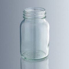 Şişe & Cam & Geniş Boyunlu & Kapaklı & Şeffaf & 100 ml -1 Adet