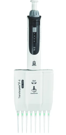 Digital Ayarlı 8 Kanallı Otomatik Pipetler, 0,5-10 ul, Aksesuarlı, S Serisi