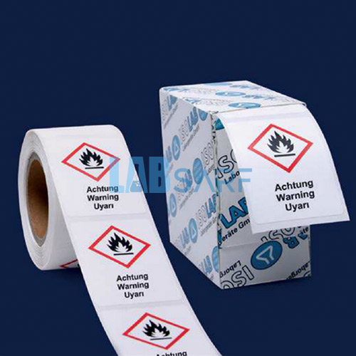 Uyarı Etiketleri Ghs 9 Uyarı 37 X 52 Mm-250 Adet / Paket-(1 Paket)