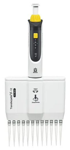 Digital Ayarlı 12 Kanallı Otomatik Pipetler, 5-50 ul, Aksesuarlı, S Serisi