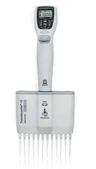 Elektronik Ayarlı 12 Kanallı, 0,5 - 10 ul
