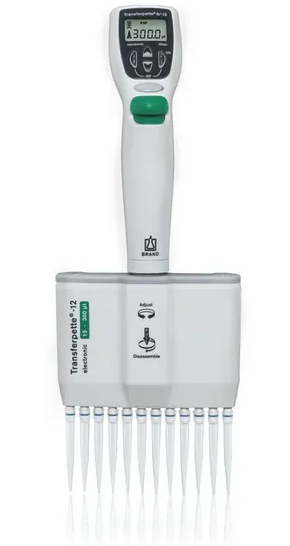 Elektronik Ayarlı 12 Kanallı, 15 - 300 ul