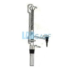 Tek Teflon Musluklu 100 Ml Otomatik Büret Şeffaf Deposuz - (1 Adet)