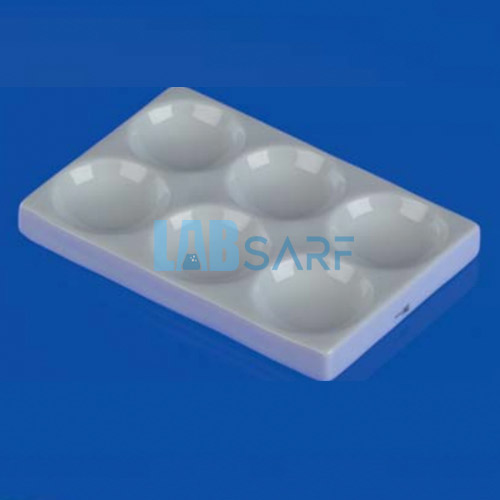 Porselen Plaka 6 Kuyucuklu  Spot Plates  U x D x Y: 115 x 80 x 12 mm  Çap: 36 mm  Derinlik: 11 mm