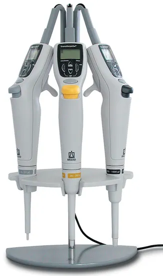 Elektronik Pipet İçin AC Adaptörlü 3' lü Stand