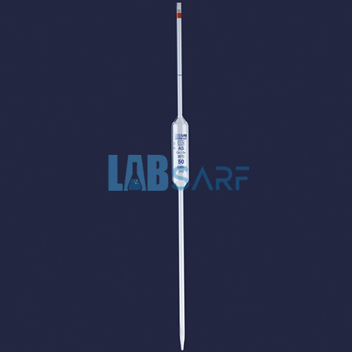 Pipet Cam Bullu 5 Ml As Kalite Grup Sertifikalı Mavi Skala 10 Adet/Pk (1Paket)