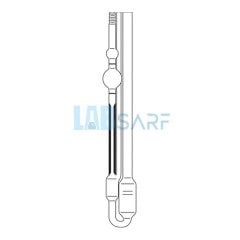 Ubbelohde Viskozimetre Otomatik Ölçüm İçin Kalibre Edilmiş (ASTM) & 3 Uçlu Type No: 527 20
