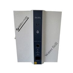 Metalik Su Damıtma Cihazı & 4 L/Saat Kapasite & 8 L Depo (2 faz) & Harici Filtre & Paslanmaz Çelik Gövde -1 Adet