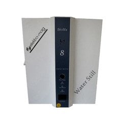 Metalik Su Damıtma Cihazı & 8 L/Saat Kapasite & 10 L Depo (3 faz) & Harici Filtre & Paslanmaz Çelik Gövde -1 Adet