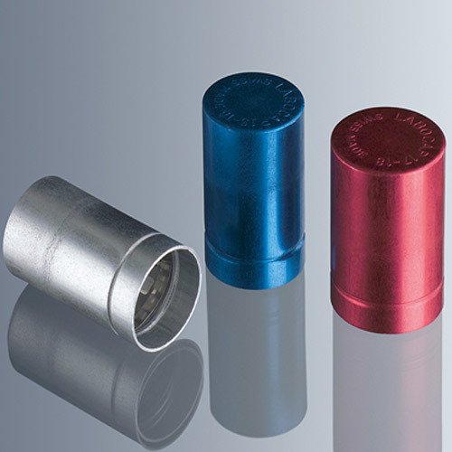 Test Tüpü Kapağı & Labocap & Tutacaksız & 17/18 mm & Kırmızı -5 Adet/Paket-(1 Paket)