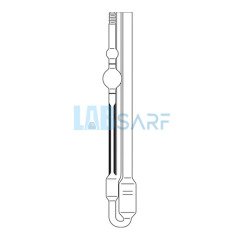 Ubbelohde Viskozimetre Otomatik Ölçüm İçin Kalibre Edilmiş (DIN) & 3 Uçlu & Type No: 532 00