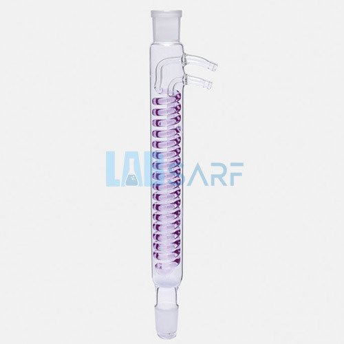 Soğutucu 250 Mm Dişi Şilif: Ns14/23 Erkek Şilif: Ns14/23 Dimroth & Cam Yan Kollu - (1 Adet)