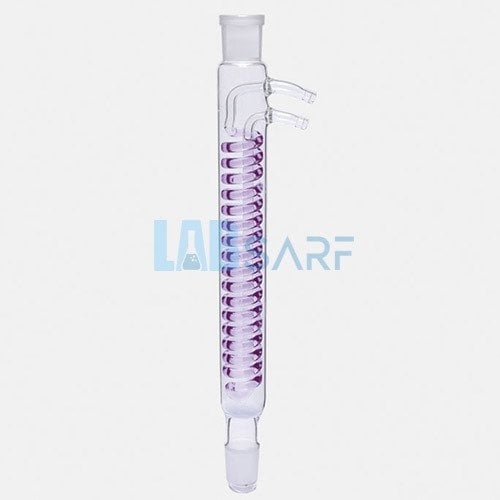 Soğutucu 250 Mm Dişi Şilif: Ns29/32 Erkek Şilif: Ns29/32 Dimroth & Cam Yan Kollu - (1 Adet)