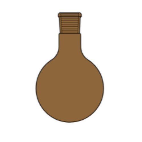 Balon, Tek boyunlu, Amber renk , DY 25 ml Hacim , NS : 14.5/23