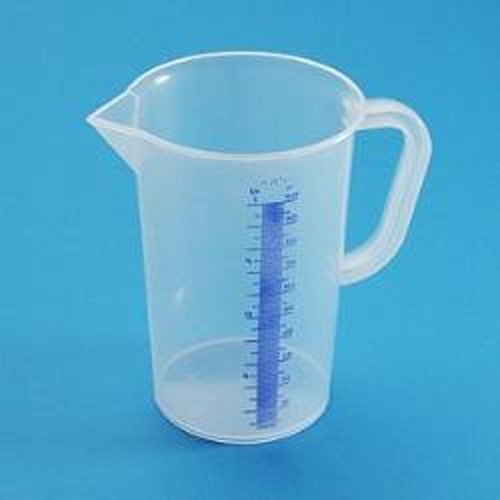 Kulplu Beher & P.P & Mavi Taksimatlı & Uzun Form & 100 ml & 1 Adet