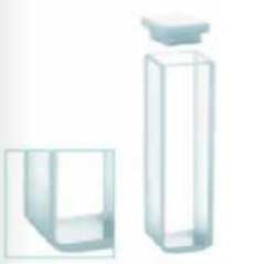 Standart küvet, kapaklı, yuvarlak köşeli, cam, 30 mm Işık Yollu, 10.50 ml Hacim