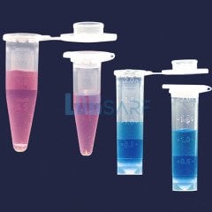 Santrifüj Tüpleri 2.0 Ml & Mikro & Düz Kapaklı & Steril & Etekli Taban - 500 Adet/Paket - (1 Paket)