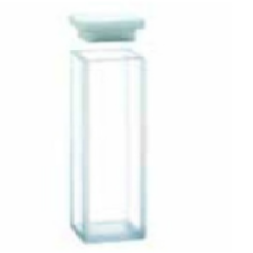 Standart fluorometre küvet, kapaklı, Quartz, 50 mm Işık Yollu, 17.50 ml Hacim