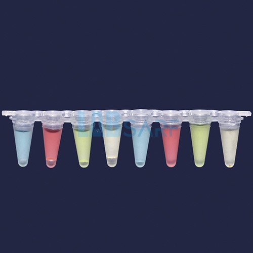 qPcr Tüpü 8 Şeritli & Düz Kapaklı & 0,1 Ml - 12 Adet/Paket - (1 Paket)