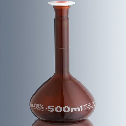 Balon Joje & Cam & Şilifli & Kapaklı & Amber & 20 ml & NS 10/19 -1 Adet