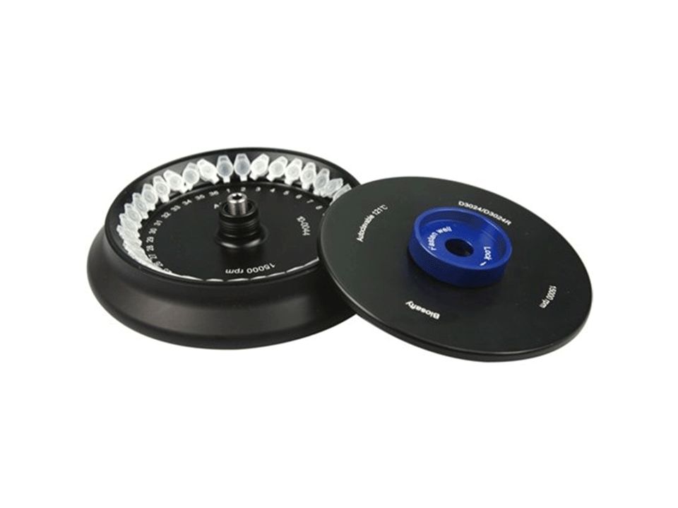 AS36-05 D3024 Ve D1524R İle Kullanılan Kapaklı Sabitleme Klipsi O'ringli Alüminyum Alaşımlı 15000rpm, 0,5 Ml*36 Rotor Kiti