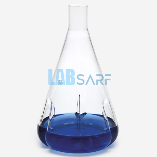 Erlen Cam Girintili 250 Ml Düz Boyunlu Tabanlı Kapaksız ''Hücre Kültürü İçin''-1 Adet