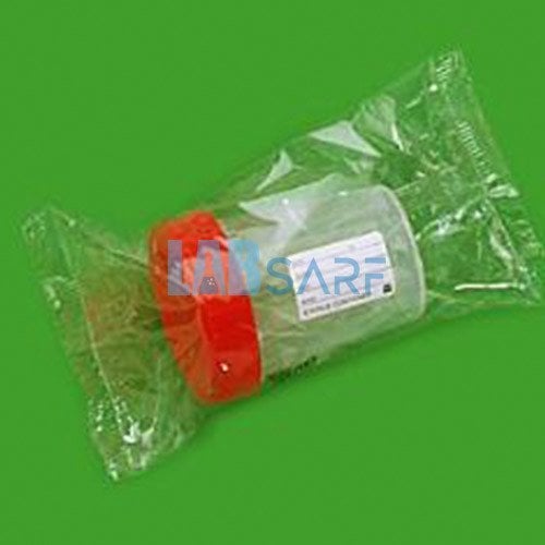 Numune Kabı, Plastik, PP, Hacim 180 ml,Steril, Etiketli, Tek Tek Poş.(25 adet lik pakette) 25 Ad./Paket- (1 Pk)