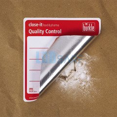 Close-it Kontrol Etiketi & İlaç ve Gıda İçin & 150x150 mm & Siyah & 5303-3023