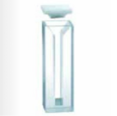 Mikro küvet, buzlu cam gövdeli, kapaklı, Quartz, 40 mm Işık Yollu, 4.20 ml Hacim