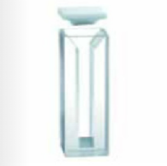 Yarı Mikro küvet, buzlu cam gövdeli, kapaklı, Quartz, 30 mm Işık Yollu, 4.20 ml Hacim