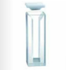 Yarı Mikro küvet, buzlu cam gövdeli, kapaklı, Quartz, 10 mm Işık Yollu, 1.70 ml Hacim