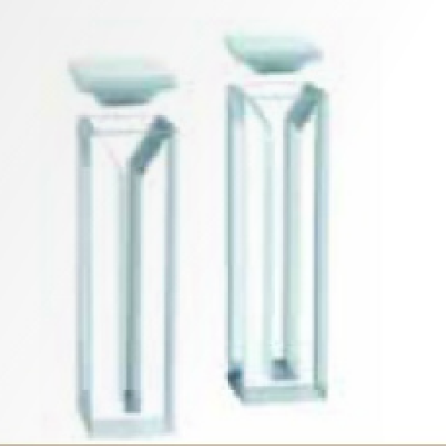 Mikro fluorometre küveti, kapaklı, Quartz, 10 mm Işık Yollu, 1.40 ml Hacim