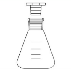 Erlen, Şilifli, Plastik kapaklı, 1000 ml Hacim, NS: 29/32