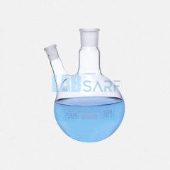 Balon 500 Ml Merkez Şilif: Ns29/32 Yan Şilif: Ns29/32 Dibi Yuvarlak & 20° Açılı Yan Boyunlu - (1 Adet)