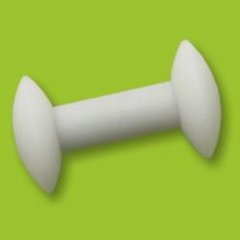 PTFE Teflon Manyet Balık & 2 Uçlu & 55x8 mm & 1 Adet