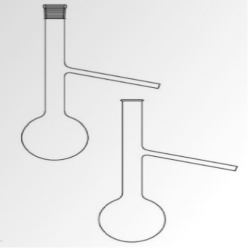 Engler distilasyon balonu, Şilifsiz, 125 ml Hacim
