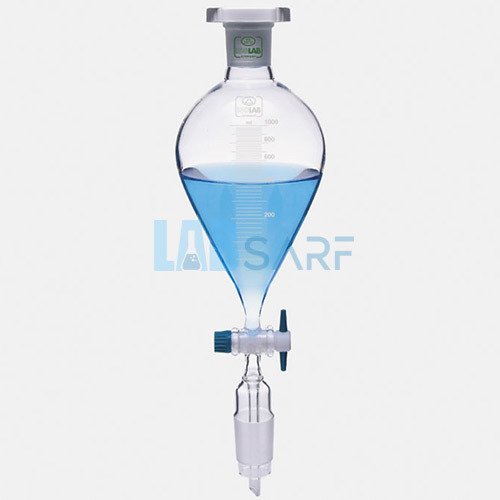 Damlatma Hunisi 100 Ml Armudi & Dereceli & Musluklu Ptfe -(1 Adet)