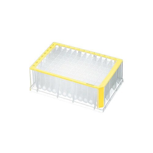 Deepwell Plate 96/2000 µL & Temiz Kuyular & 2000 µL & Steril & Sarı -20 Plaka (5 Poşet x 4 Plaka)-1 Paket